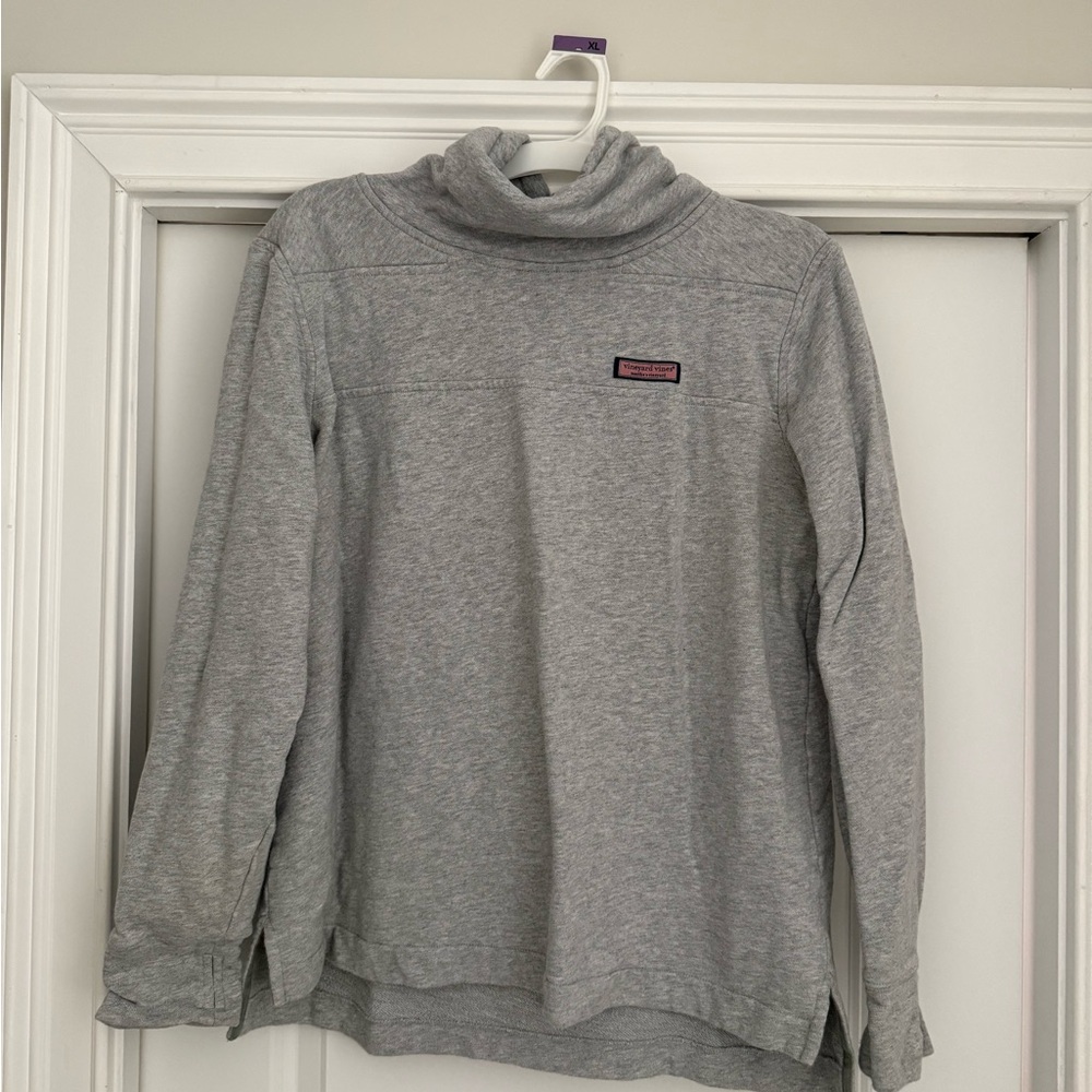 Vineyard Vines Gray Cowl Neck Sweater